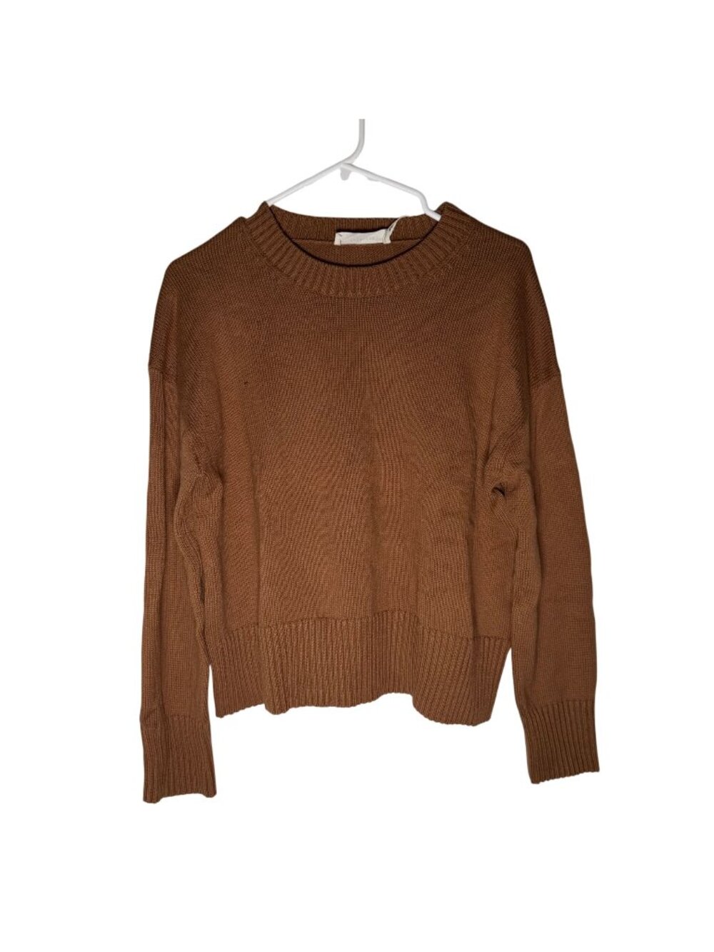 Everlane The Boxy Sweater in Everyday Cotton Toasted Coconut Size Small NWT